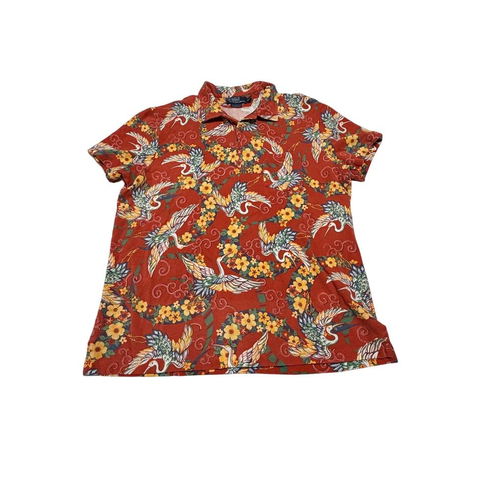 Polo Ralph Lauren Men’s Hawaiian Bird Pique Polo Custom Fit Size XL